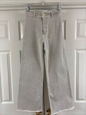 Zara The Marine Straight Jeans. Stone Color. Sz 36/4. Great Condition!!
